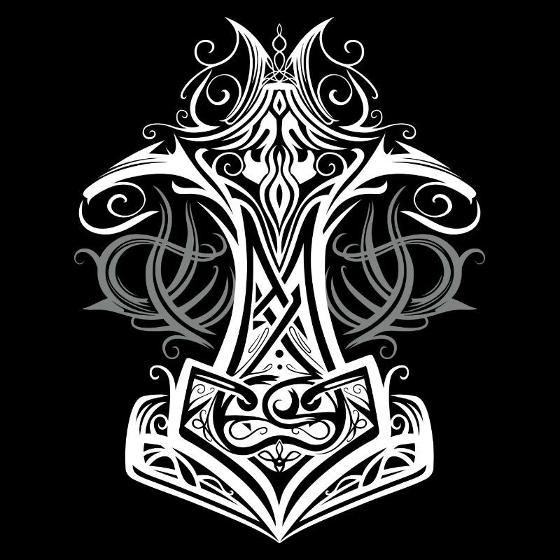 Thor's Hammer Mjolnir Viking Symbol