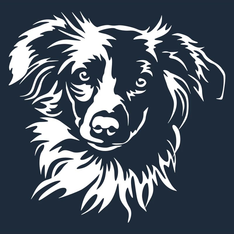 Miniature Australian Shepherd Kopf "Black Edition"