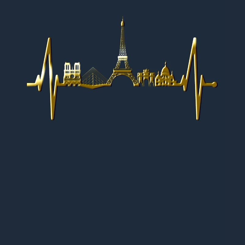 Paris Skyline Herzschlag Eiffelturm Frankreich