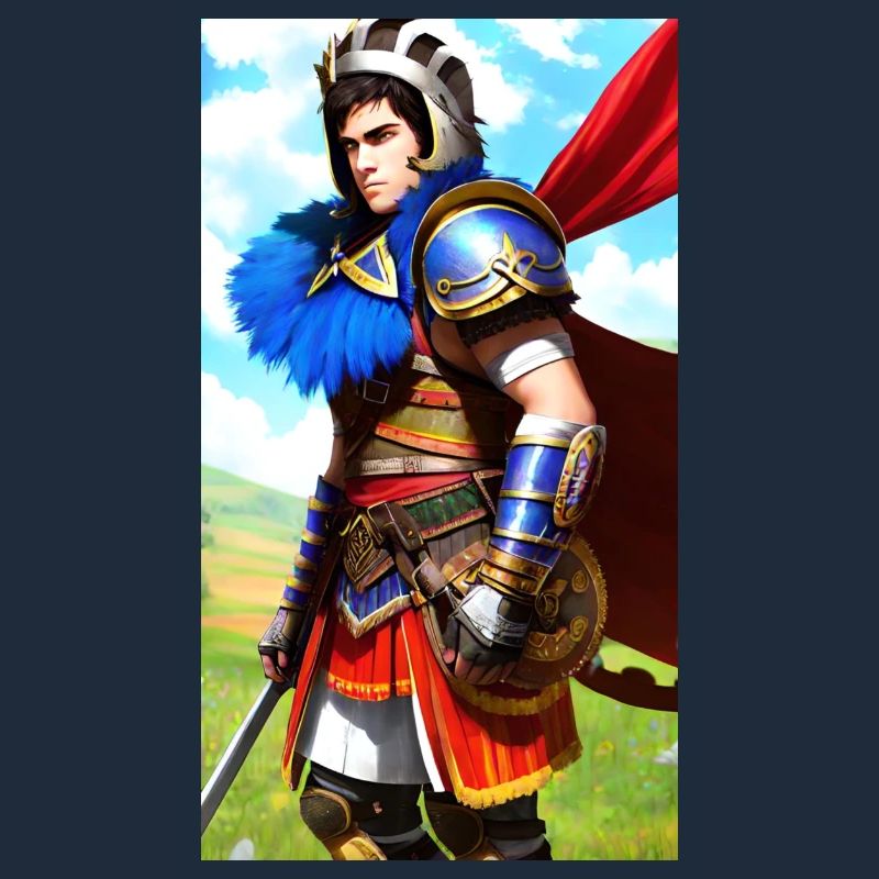 Gladiateur chevalier multicolor