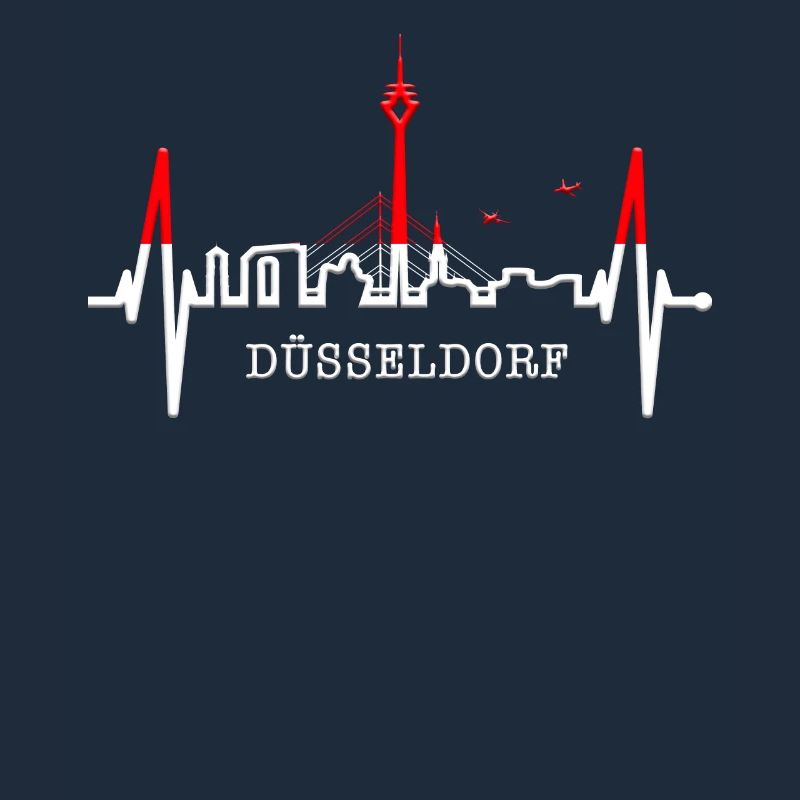 Düsseldorf Skyline Herzschlag Liebe Düsseldorfer