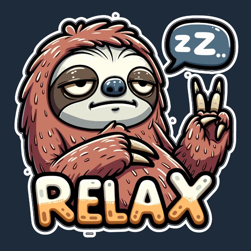 Sloth, relax, chill and rest