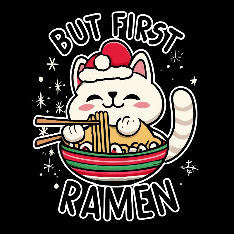 But first Ramen Cristmas Cat