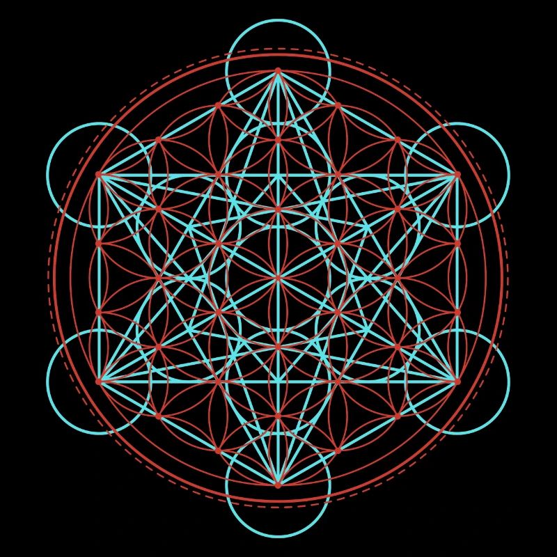 Lebendige Blume des Lebens Geometrie