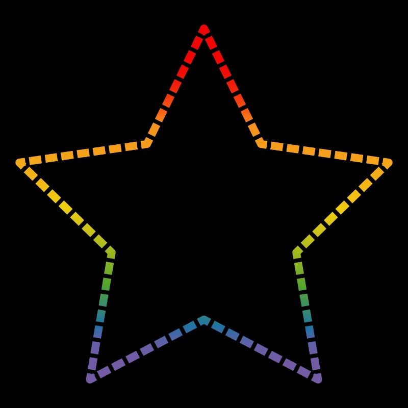 LGBTQI rainbow star silhouette lgbt csd tshirt