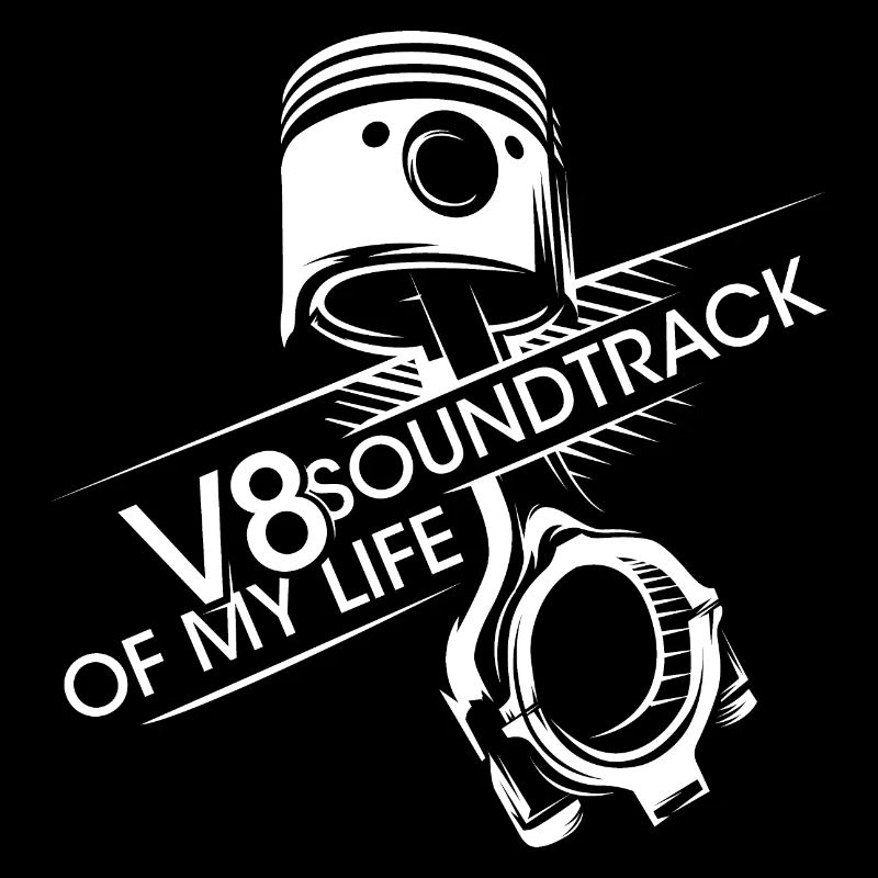 V8 Piston Soundtrack Engine Musclecar Big Block