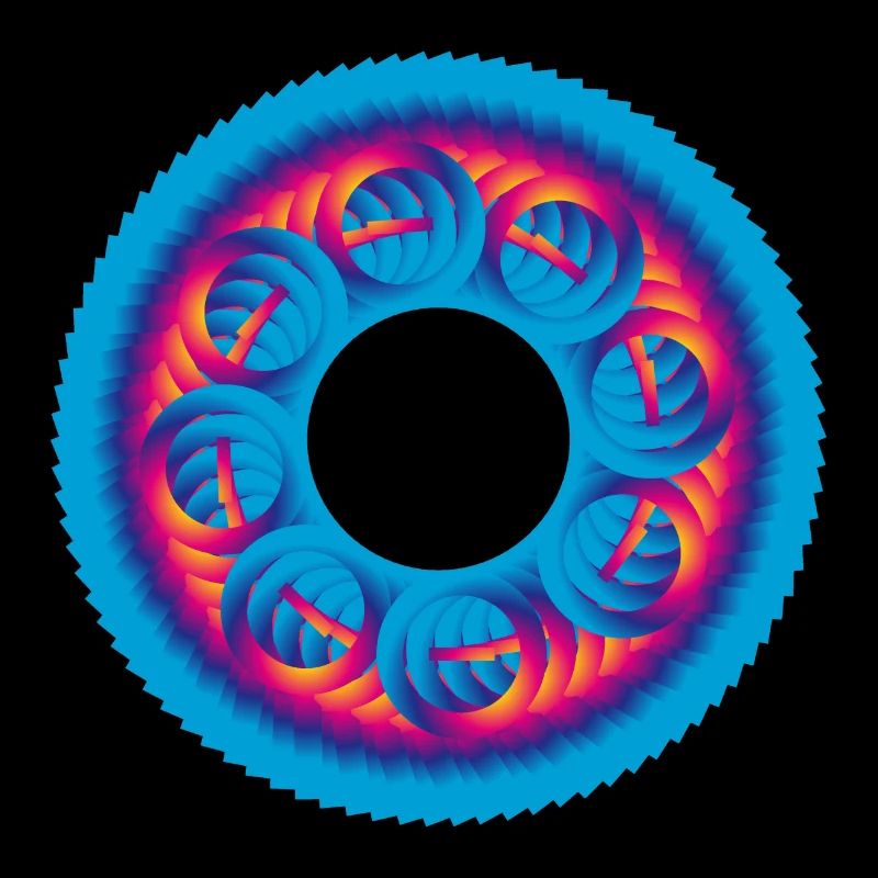 Sprocket circle colorful