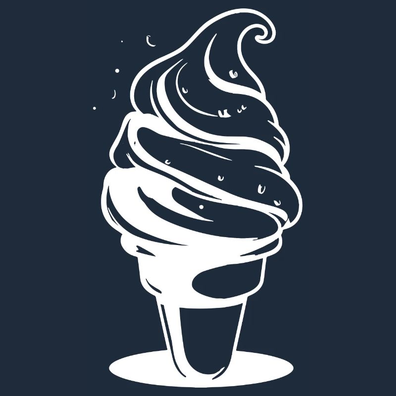 Dessin de crème glacée molle