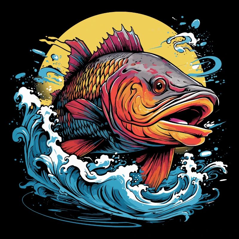 Fischerei Illustration