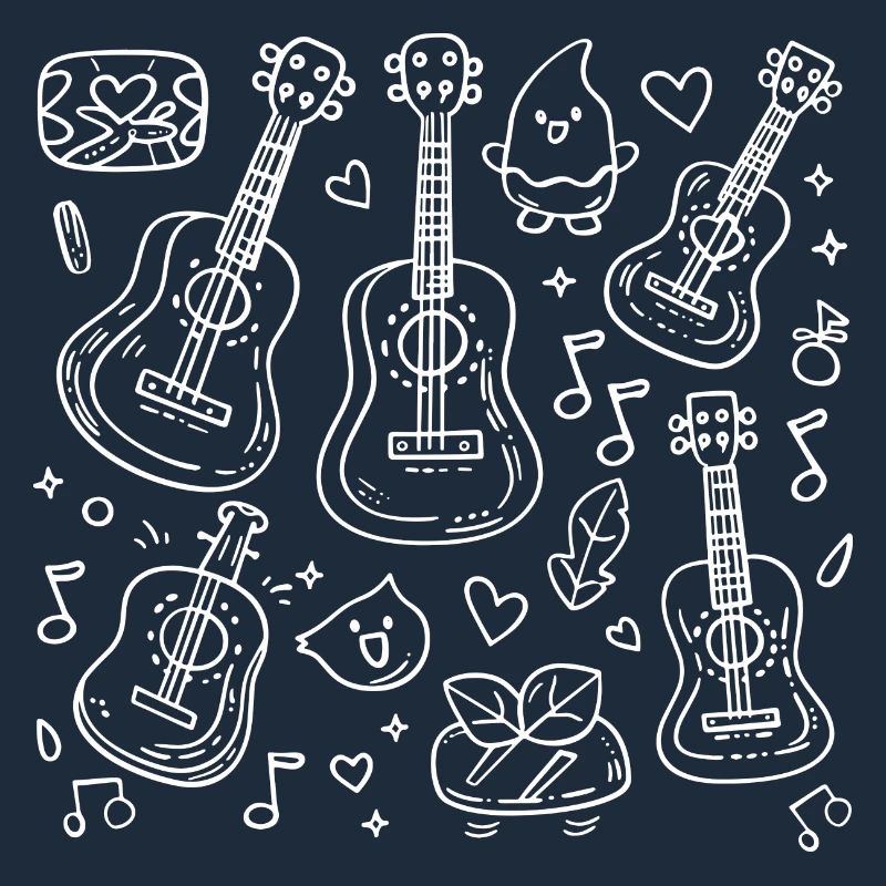 Cartoon Ukulele