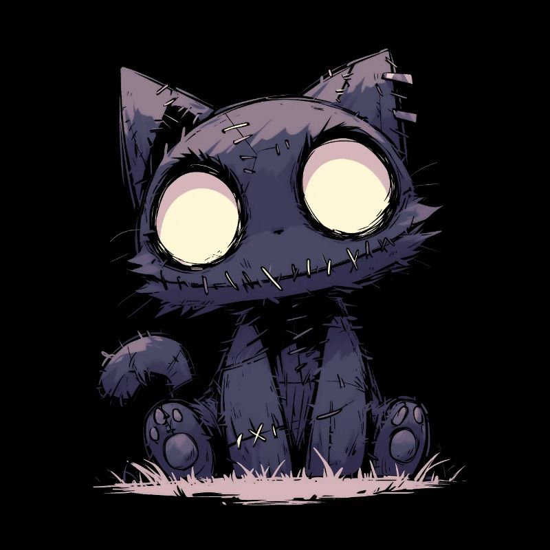 Goth Cat Doll Katze Gothic Puppe Kawaii Geschenk