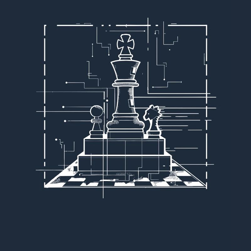 Dessin de pièces d’échecs