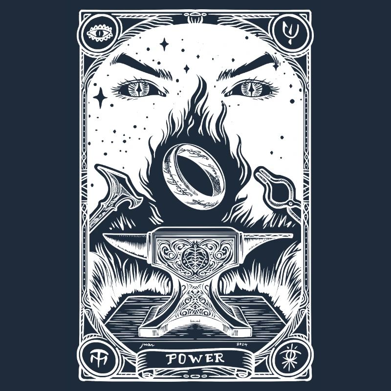 One ring tarot white