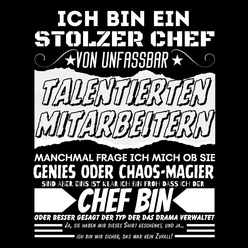 stolzer Chef Von Verdammt Tollen Mitarbeitern