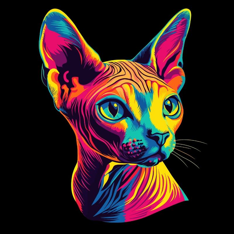 Sphynx Cat Sphynx Cat Gatto canadese Simpatico Sfinge