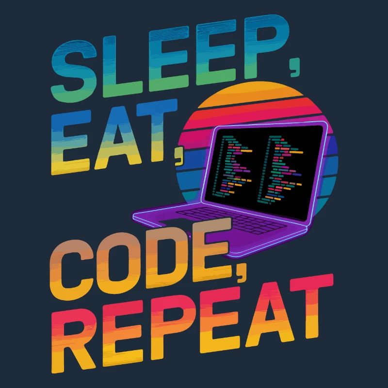 Sleep Eat Code Repeat Geschenk für Coder