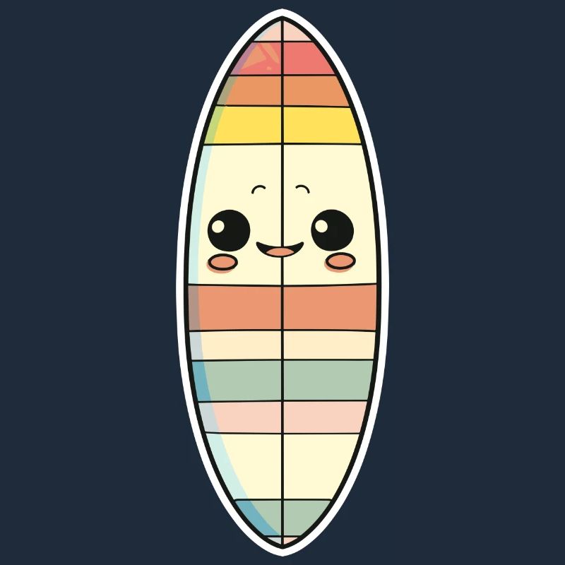 Surfboard Comic Style