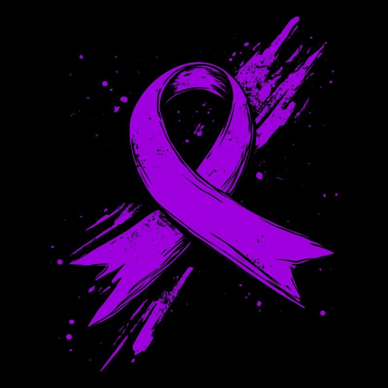 Lila Krebs Bewusstein Schleife Violett