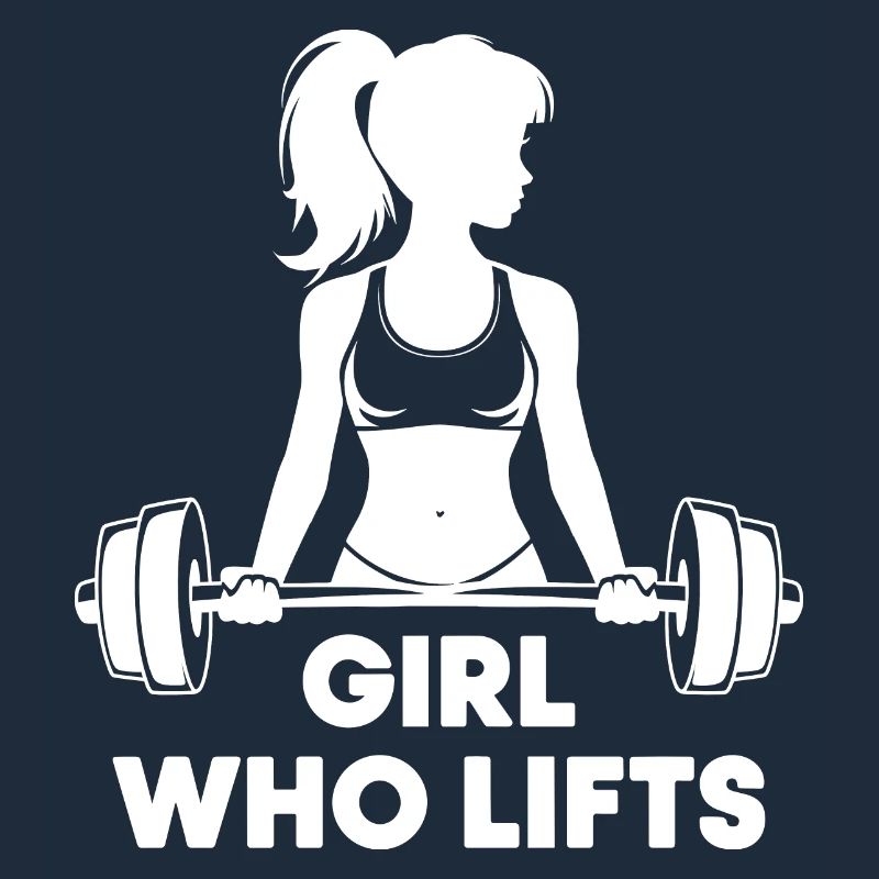 Bodybuilder Gym Girl Barre Puissance Beauté