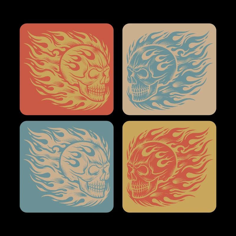Flaming Skull – Biker & Rocker Style