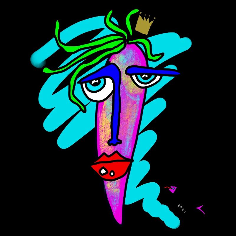 Farbiges Gesicht 