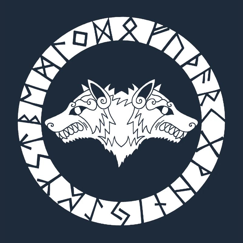 Two-headed white wolf