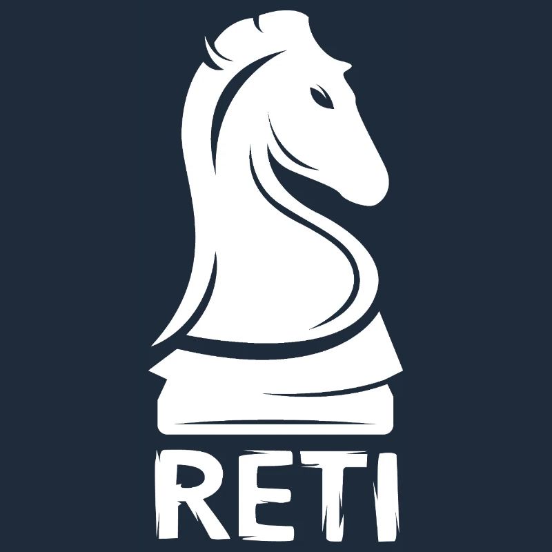Chevalier d’ouverture d’échecs Reti - Logo du cheval d’échecs