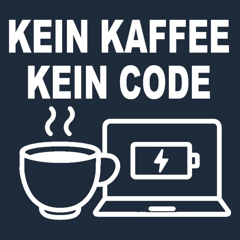 Kein Kaffee Kein Code - Conception de programmeur amusant