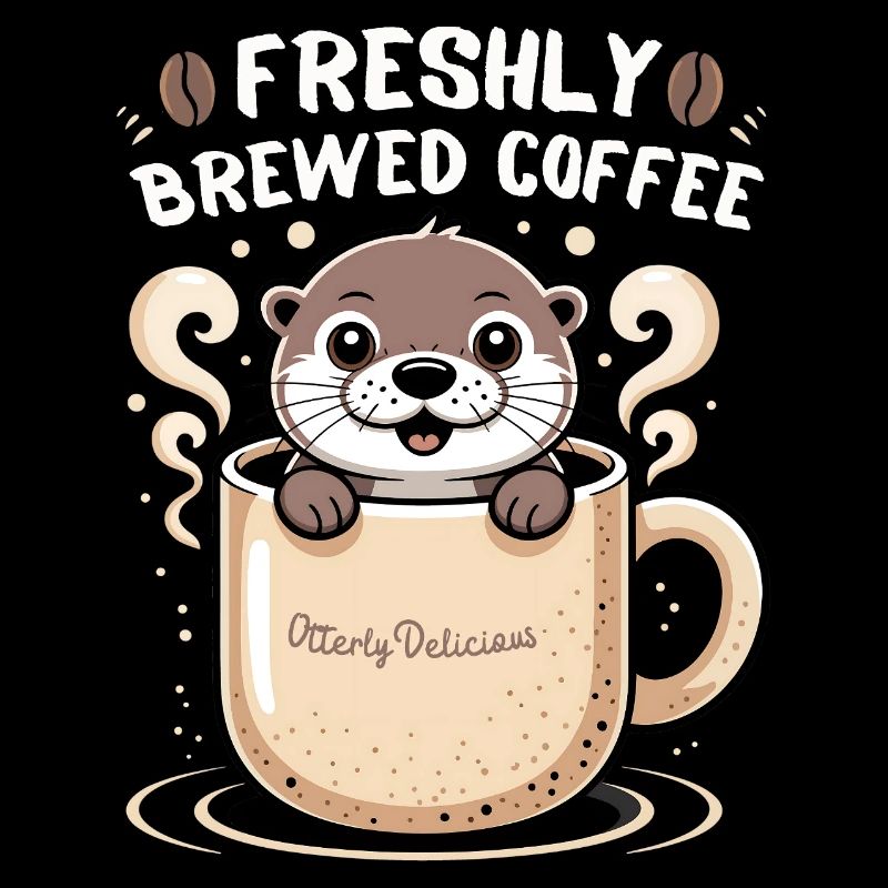 Adorable Otter Freshly Brewed Coffee Mug