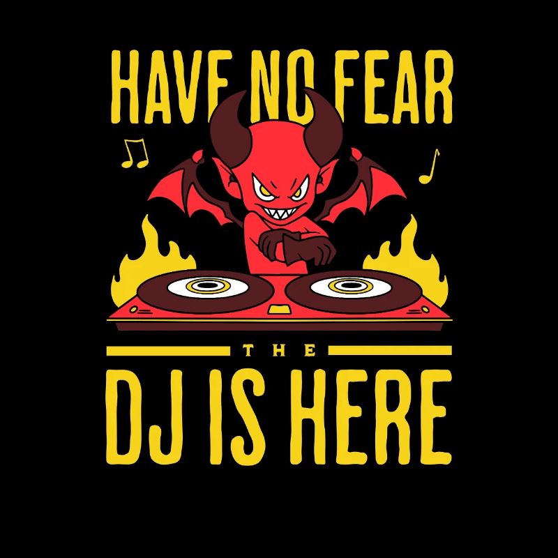 DJ DJane Disc Jockey Devil Little Devil Halloween