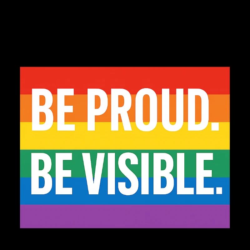 Regenbogen Pride Statement Design