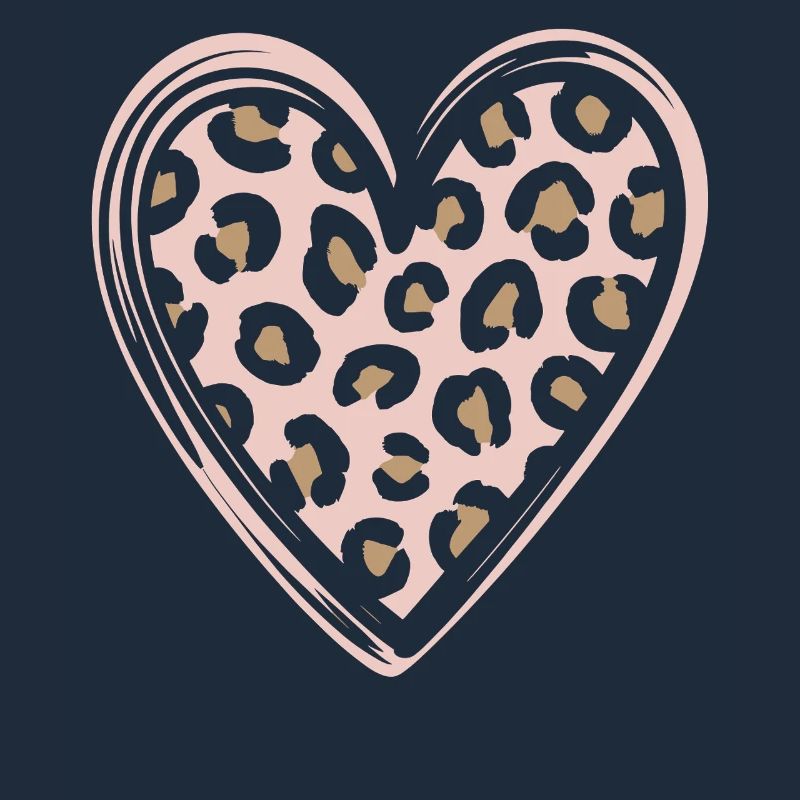 Leopard Pattern Heart Design