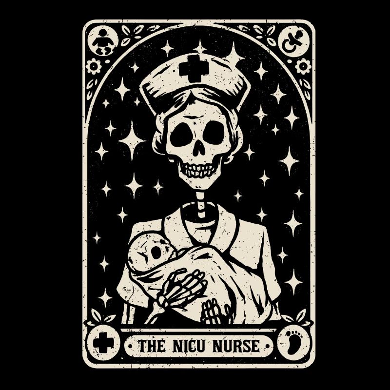 NICU Krankenschwester Tarot Card