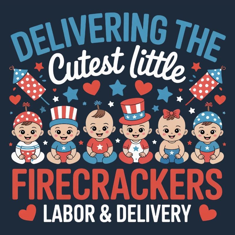 Labor &amp; Delivery Firecrackers Independence Day