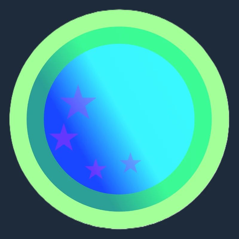 Celestial Blue Constellation Design
