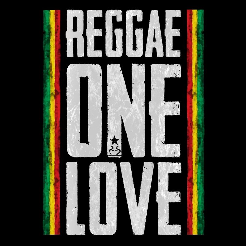 Reggae Love Design with Banner