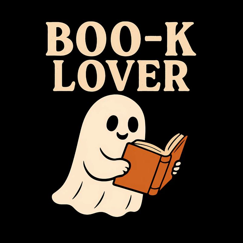 Cute Ghost Book Lover Print
