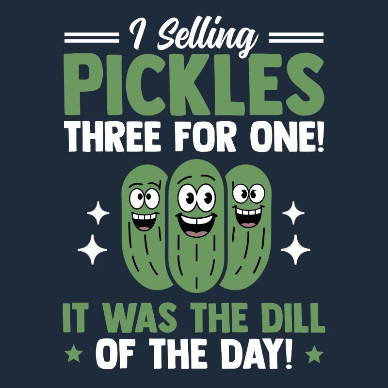 Vendeur de concombre, cornichons, aneth, cadeau de concombre