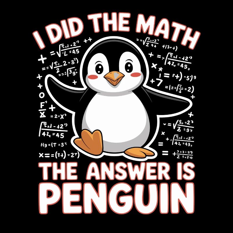 I Did The Math The Answer Is Penguin