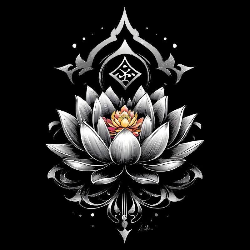 Lotus Metallic Mandala
