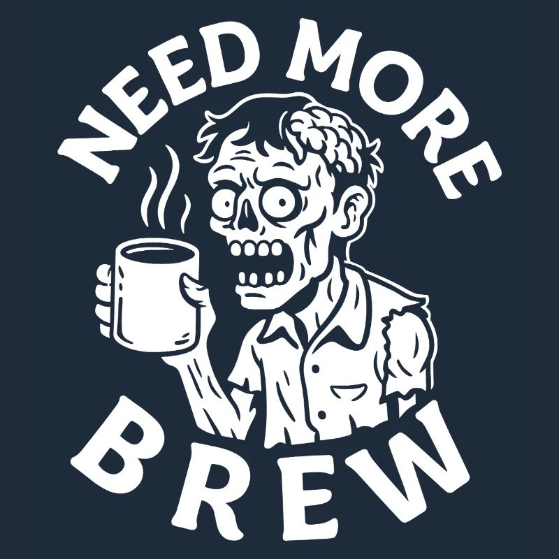 Need More Brew Zombie Tee