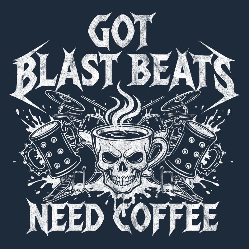 Coffee meets blast beats