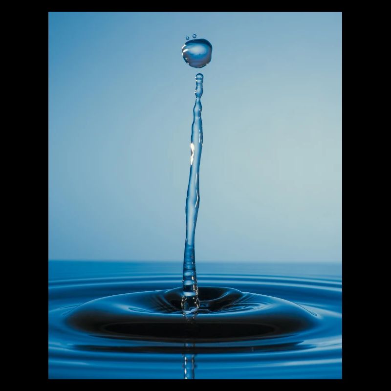 Blue Water Abstract