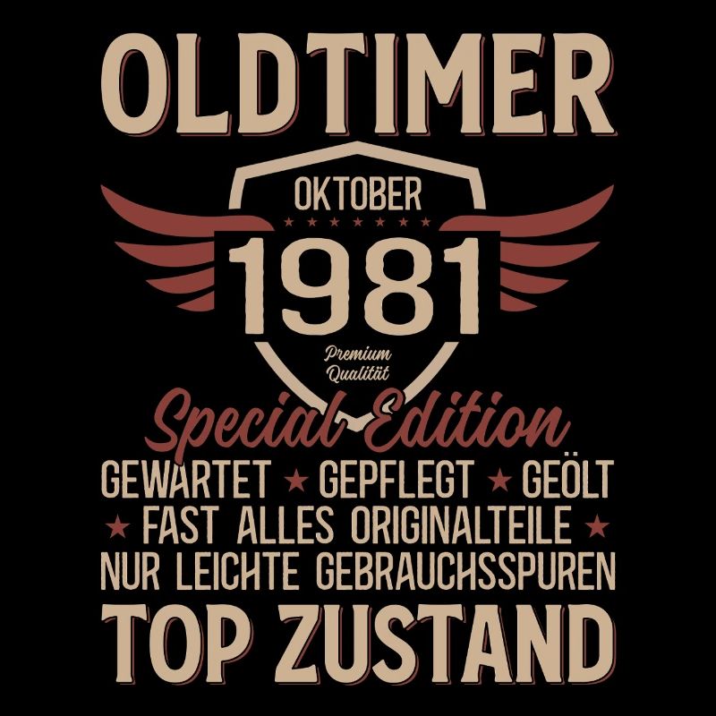 44. Geburtstag Geschenk Oldtimer Oktober 1981