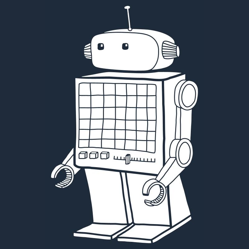 Robot rétro - Design Android Vintage AI