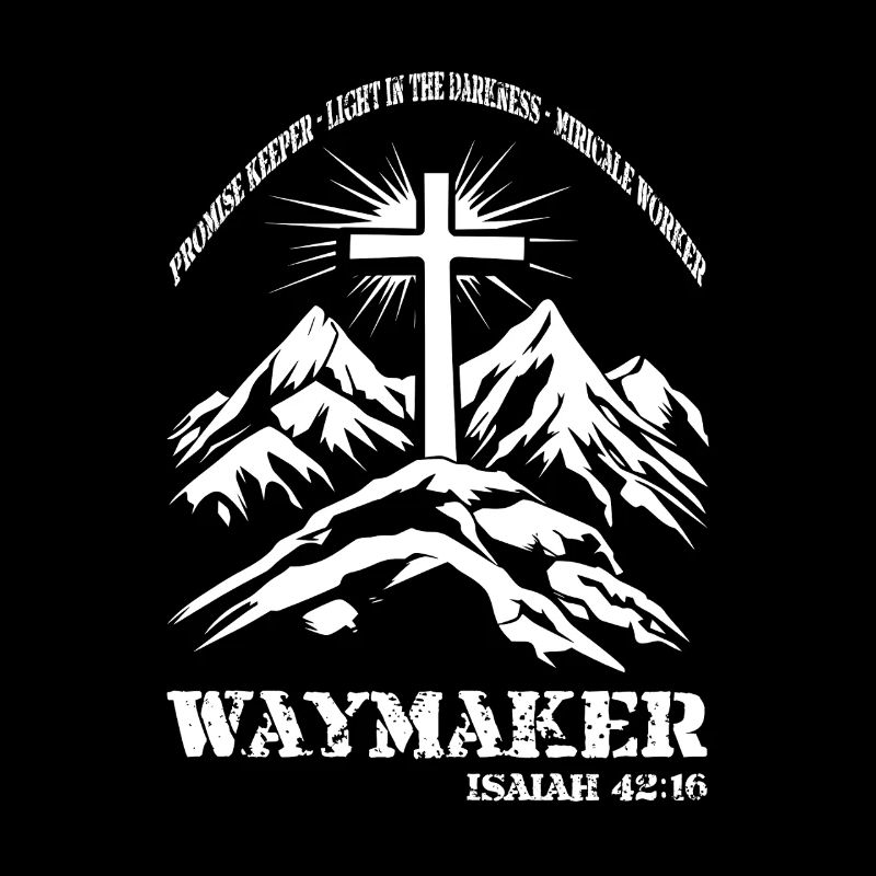 Christen Bibel Spruch Kreuz Waymaker