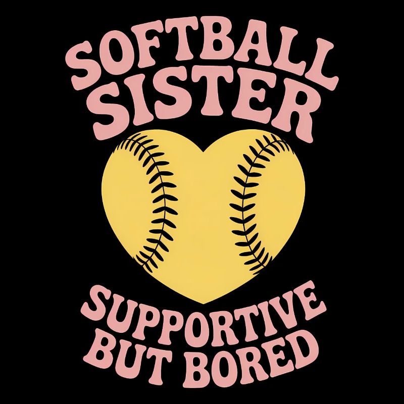 Softball Spruch Schwester Lustig Softball Geschenk