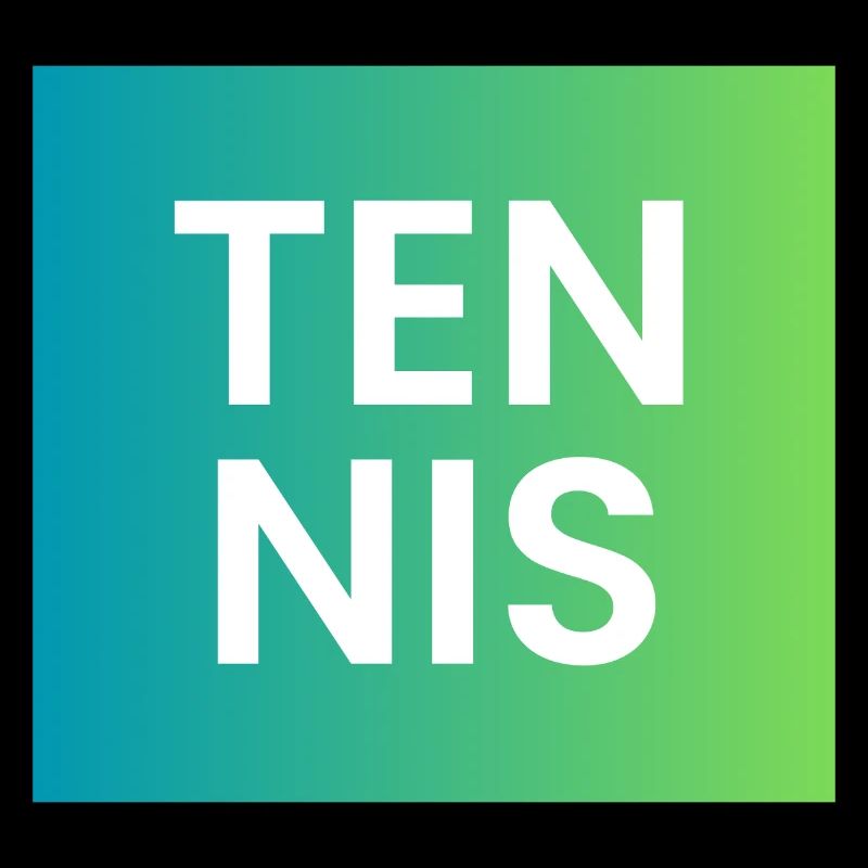 Tennis Gradient Typography