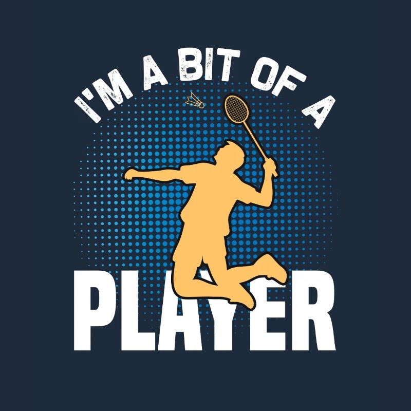 Badminton Design - Ein kleiner Badmintonspieler 