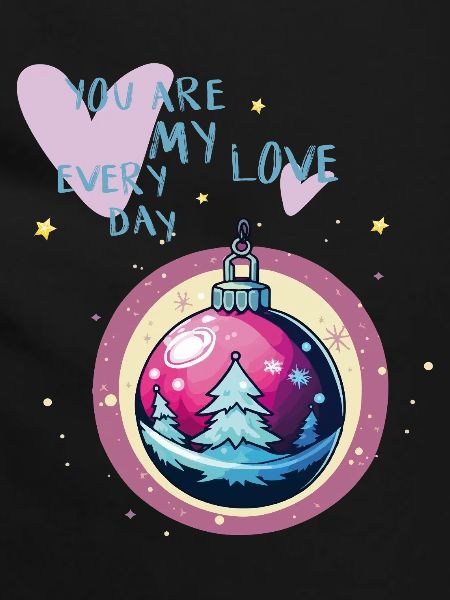 Weihnachtskugel Liebe 